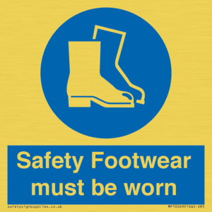 Safety Footwear must be worn